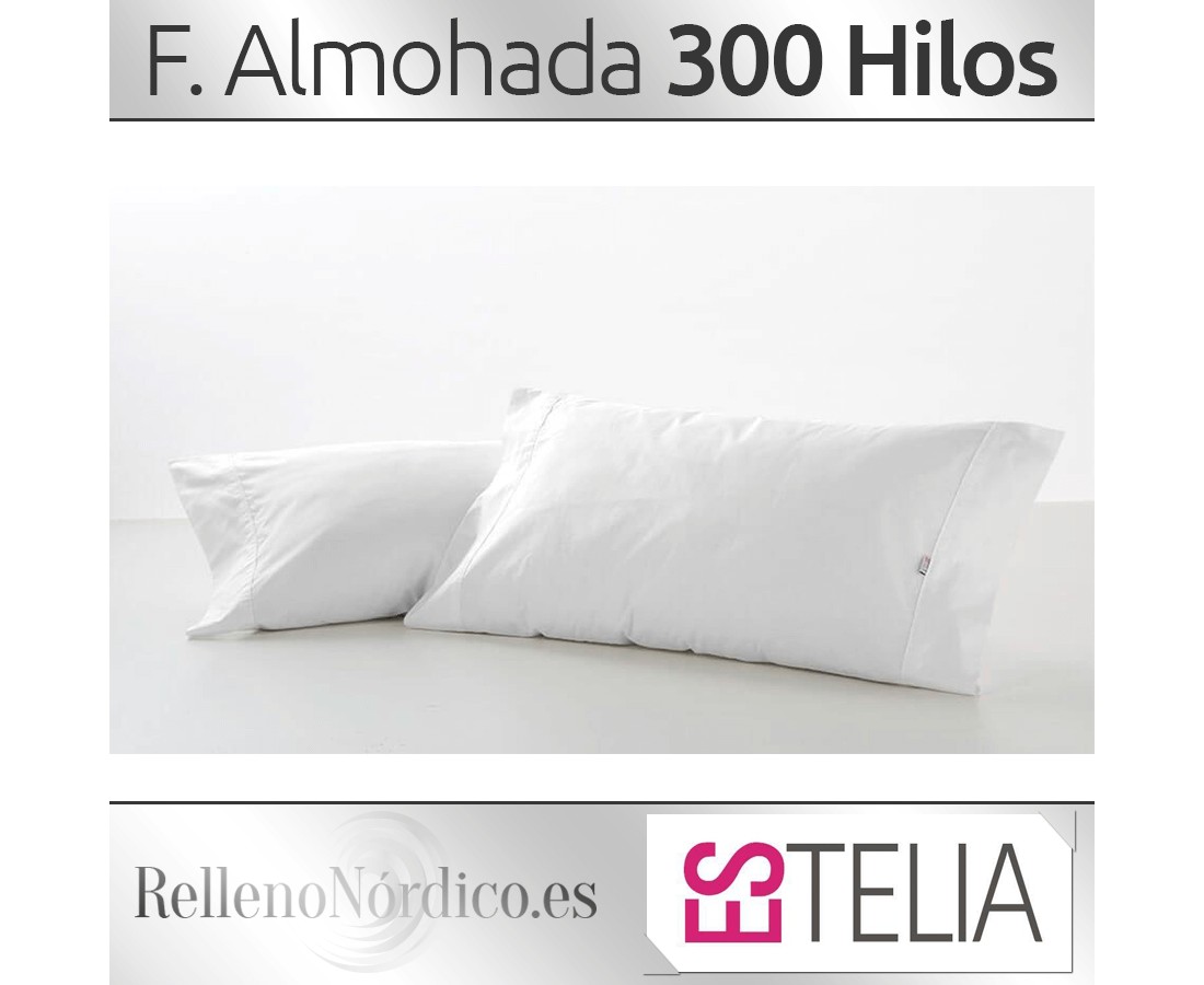 Funda De Almohada Satén 300 Hilos White / 50x80 Cm (2ud.) con Ofertas en  Carrefour