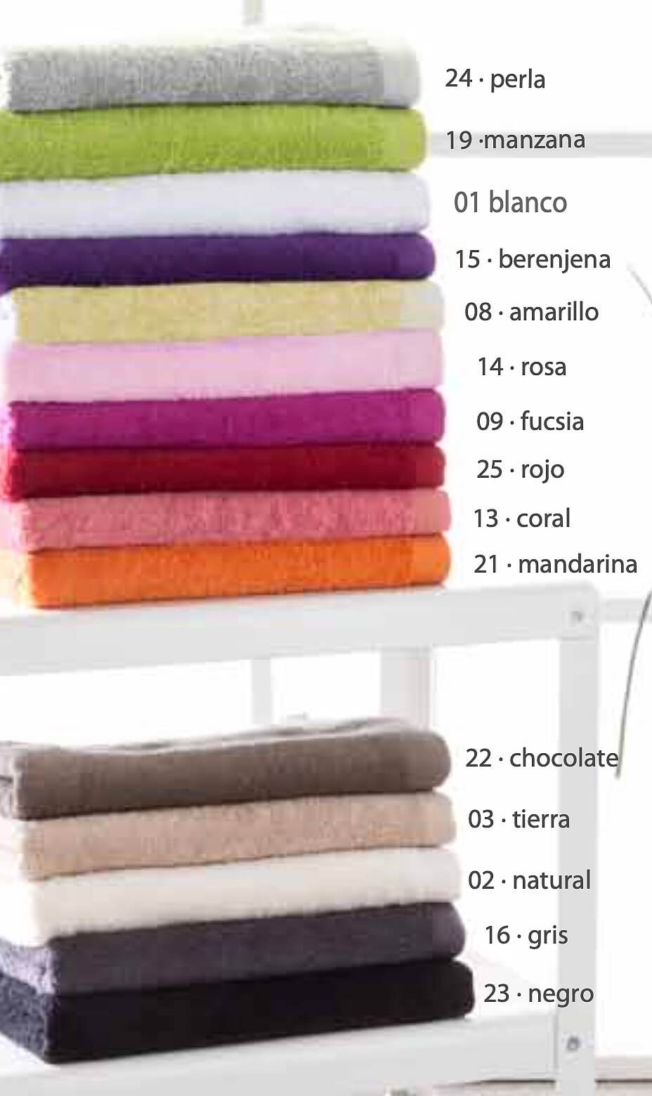 Pack 2 toallas lavabo 50x100 Pizarra algodón 600 gr
